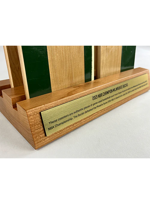 Artsman Championship Court Milwaukee Bucks Edition 1 Coaster 4-Pack - Image 4