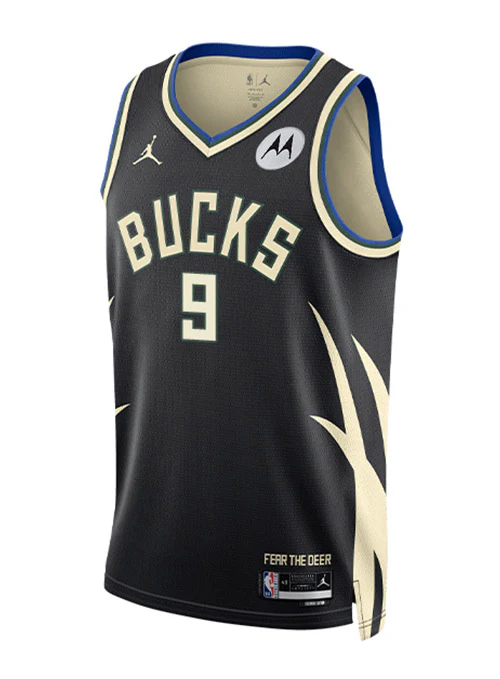 Jordan 2022 Statement Edition Bobby Portis Milwaukee Bucks Swingman Jersey - Image 4