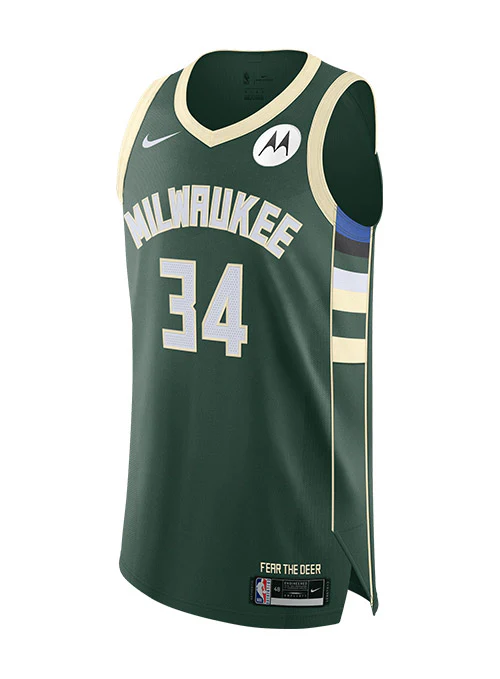 Nike 2022 Icon Edition Giannis Antetokounmpo Milwaukee Bucks Authentic Jersey - Image 3