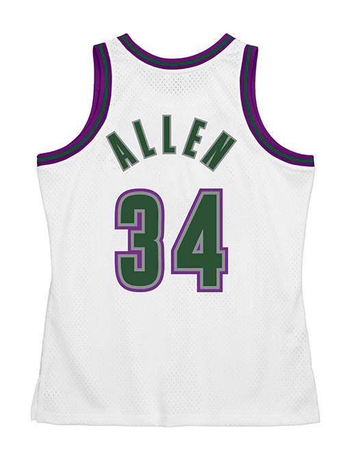 Mitchell & Ness Hardwood Classics Ray Allen 1996 Milwaukee Bucks Swingman Jersey - Image 3