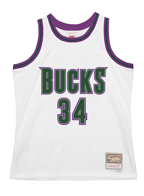 Mitchell & Ness Hardwood Classics Ray Allen 1996 Milwaukee Bucks Swingman Jersey - Image 4