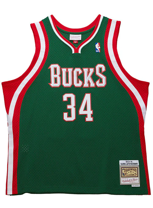 Mitchell & Ness HWC '13 Giannis Antetokounmpo Milwaukee Bucks Swingman Jersey - Image 4