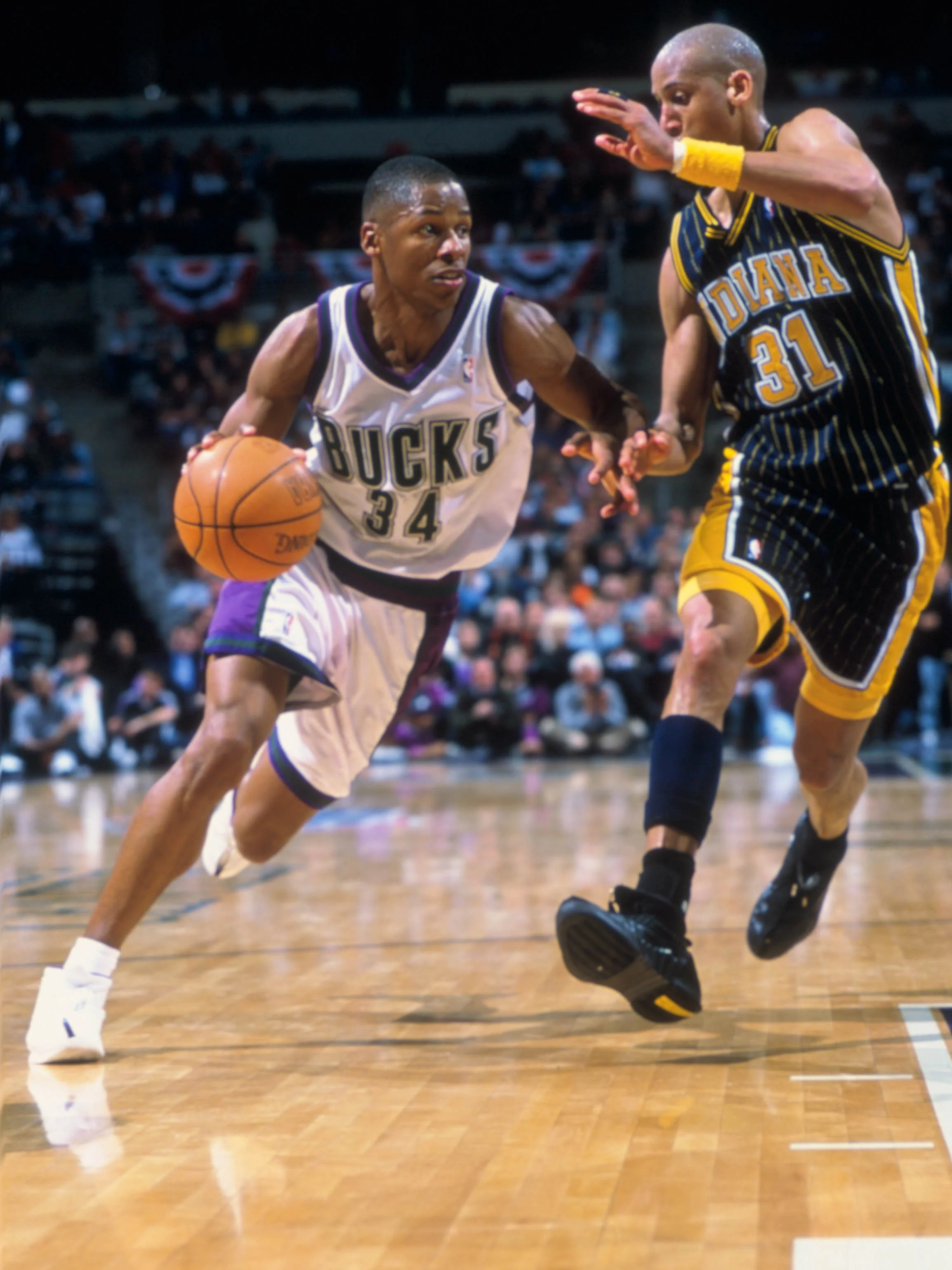 Mitchell & Ness HWC '93 Energy Ray Allen Milwaukee Bucks Swingman Jersey - Image 6