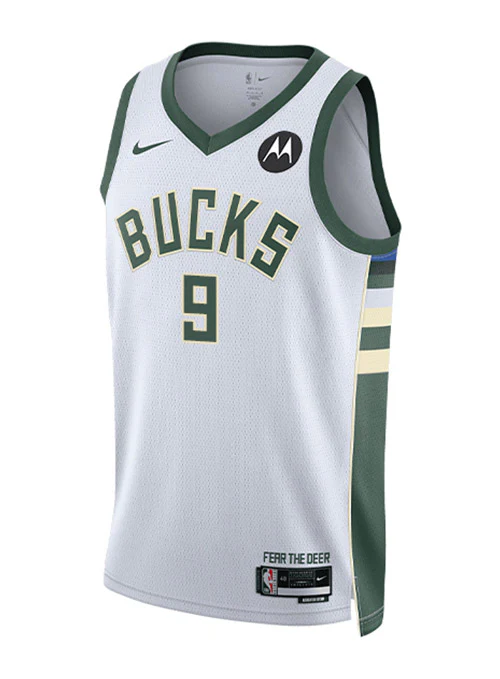 Nike 2022 Association Edition Bobby Portis Milwaukee Bucks Swingman Jersey - Image 3