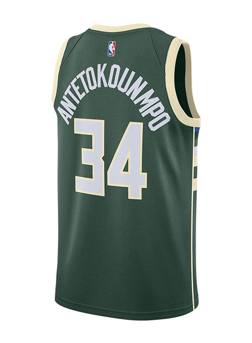 Nike 2022 Icon Edition Giannis Antetokounmpo Milwaukee Bucks Swingman Jersey - Image 3