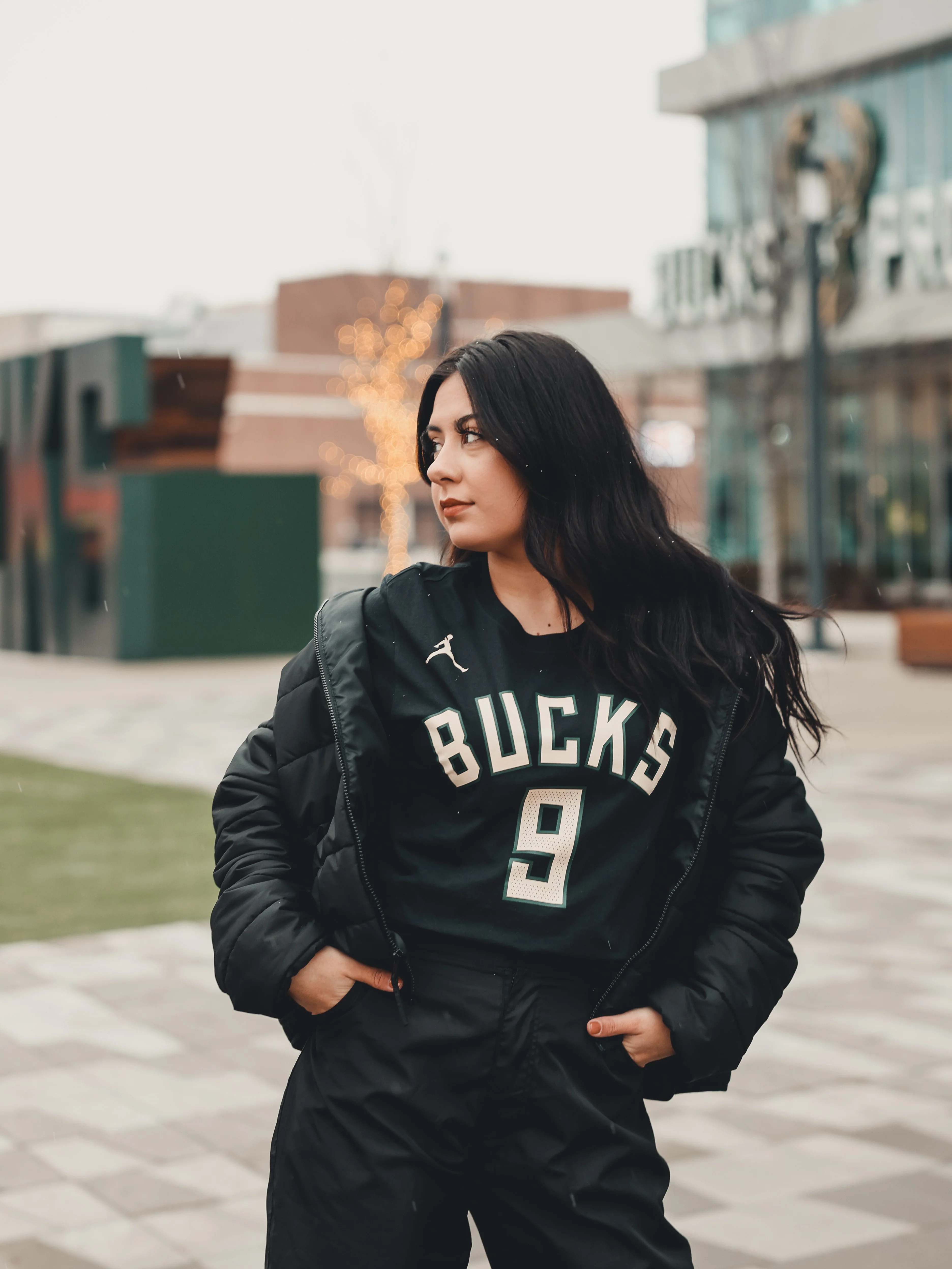 Jordan 2022 Statement Edition Bobby Portis Jr Milwaukee Bucks T-Shirt - Image 3