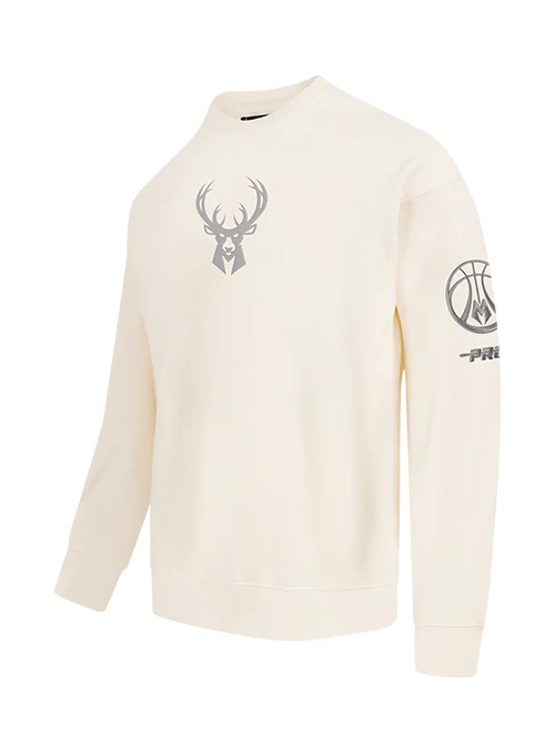 Pro Standard Street Team Milwaukee Bucks Drop Shoulder Crewneck Sweatshirt - Image 3