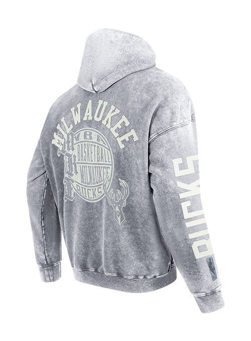 Pro Standard Street Team Milwaukee Bucks Drop Shoulder Hooded Sweatshirt - Image 4
