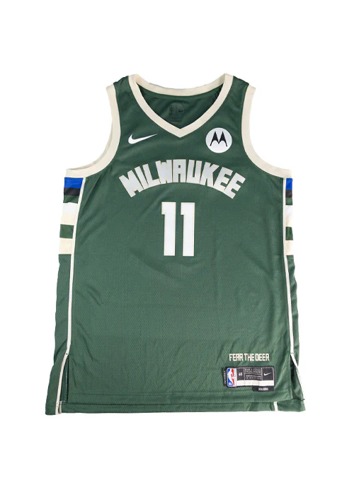 Signed Nike 2022 Icon Edition Garry Harris Milwaukee Bucks Swingman Jersey - Image 3