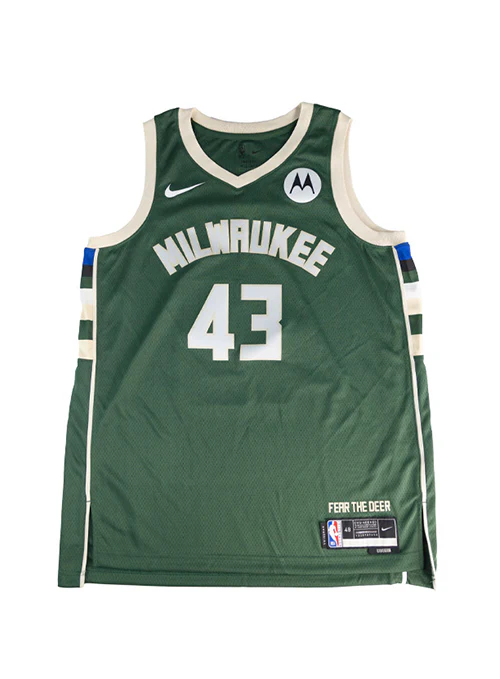 Signed Nike 2022 Icon Edition Thanasis Antetokounmpo Milwaukee Bucks Swingman Jersey - Image 3